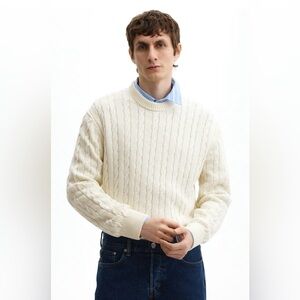 NWT H&M Regular-Fit Cable Knit Sweater